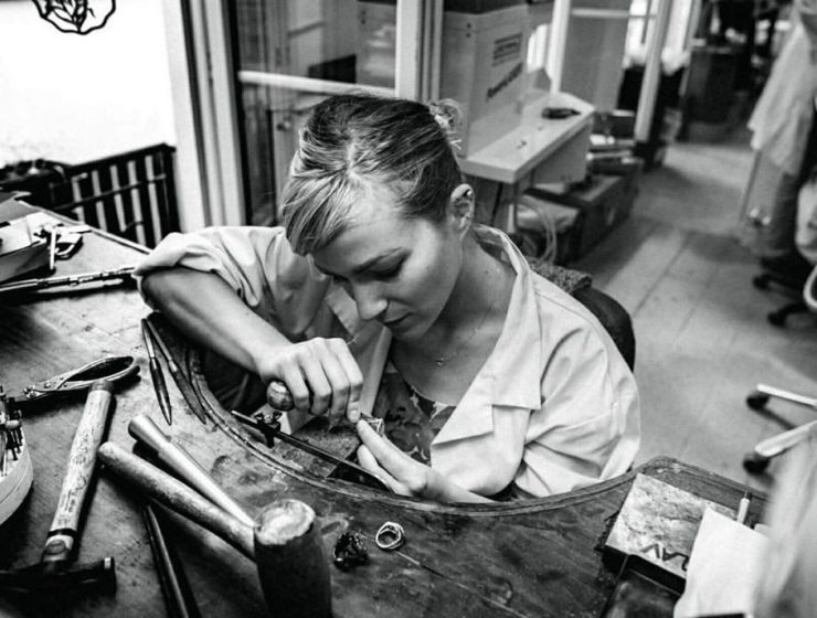 flavie dans son atelier