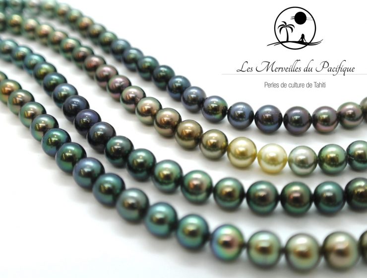 lignes de perles de Tahiti