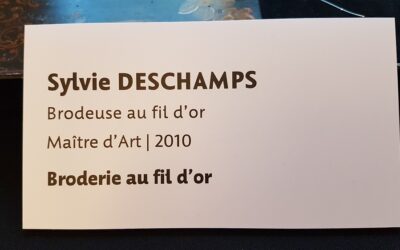 une rencontre en or : Sylvie Descamps, le fil d’or entre les mains
